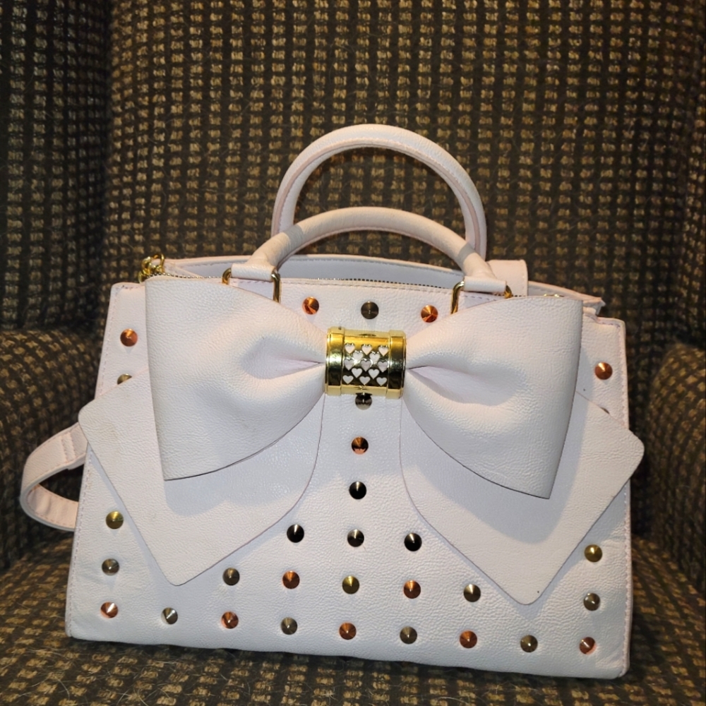 Betsey Johnson studded satchel